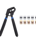 11 Piece Car Body Dent Repair Clamp And Pliers Set For Quick Fix And Strong Hold, includes high strength crimp pliers and clamps.