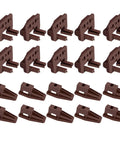 Heavy Duty Drawer Slide Repair Kit 10 Piece Set Reinforced Hard Plastic brown sliders and stops for cabinet glides.