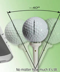 Big Easy White Golf Tees Set With 0.75 Inch Big Head 3.25 Inch Adjustable Height 6 Prong Low Friction Design