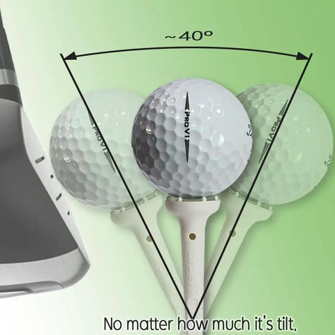Big Easy White Golf Tees Set With 0.75 Inch Big Head 3.25 Inch Adjustable Height 6 Prong Low Friction Design
