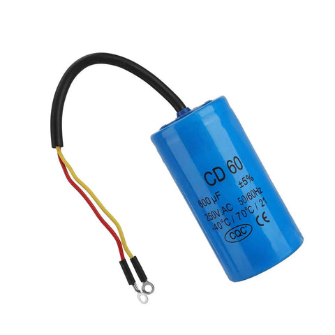 Heavy Duty Cd60 Operating Capacitor 250V Ac For Ac And Motors That Actually Works A Durable Electrical Component with wires