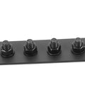 Replacement Track Connector And Flat Mending Plate For Barn Door Hardware Kit with smooth, durable steel construction. Front view.