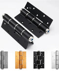 Heavy Duty Hydraulic Door Closer With Aluminum Buffer Hinge Silent Soft Close Design shown from multiple angles including black and gold finishes.