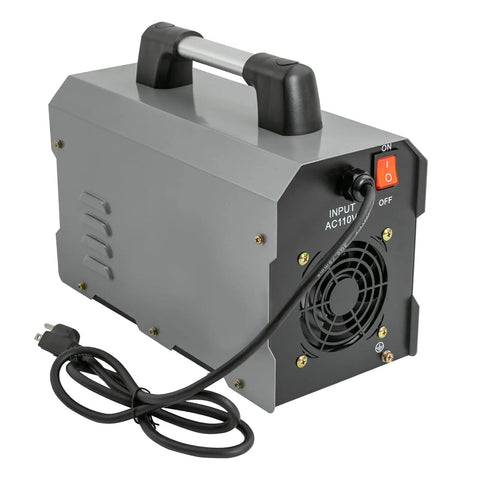Rear view of Stainless Steel Weld Cleaning Machine 110V 1000W Brush Type Bead Processor with power cable