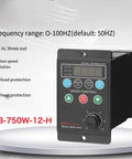 VFD Variable Frequency Drive 750W 220V 1 Phase To 3 Phase Motor Controller With Digital Display For CNC Router Engraver No Fuss RPM Control From 0 To 99Hz Overvoltage And Short Circuit Protection Easy Power Conversion front view