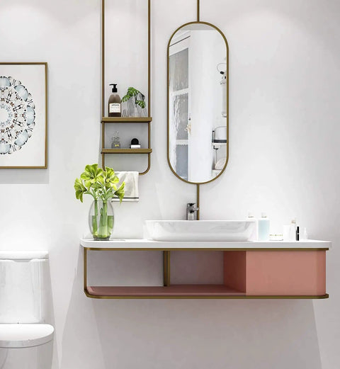 Effortless Peel And Stick Matte White Wallpaper 36 Inches By 200 Inches Thick Vinyl in a modern bathroom setting.