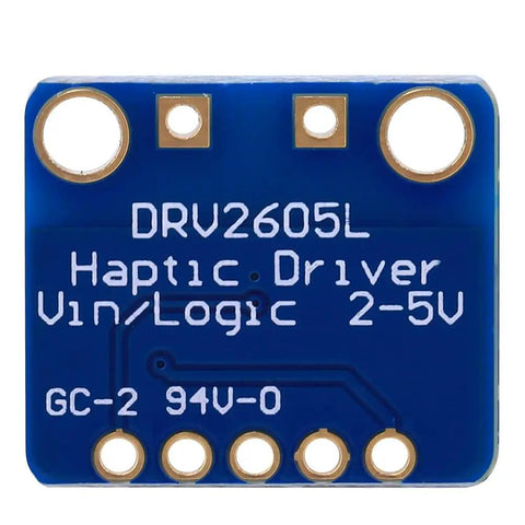Close-up of the DRV2605L Haptic Driver from the Two Pack Haptic Motor Controller Driver Module with General Pin Interface