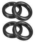Top Grade Universal 4 Pcs Exhaust Hanger Kit With 70 Mm Outside Diameter And 50 Mm Inner Bushing For Smooth Tail Pipe Mount and Solid Muffler Support On Any Car, black rubber rings