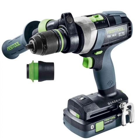 Heavy Duty Brushless Cordless Drill And Driver With Unbreakable Gears And 18 Volt Battery for fast precision work, showing drill and battery.
