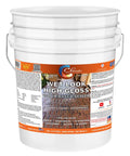 Top Shelf Water Based Concrete Sealer Yields A Deep Wet Look Sheen On Driveways Patios And Block Walls Magnifies Surface Color While Packing Heavy Duty Waterproof Punch That Cures Fast Under One Day Inside A Five Gallon Ready Pail.