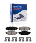 8 Piece Subaru Ceramic Brake Kit With Front 11.54 Inch Rotors And Rear 11.26 Inch Rotors Plus Ceramic Brake Pads packaging