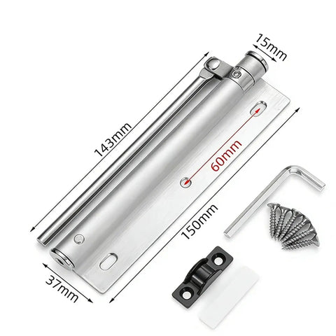Heavy Duty Door Closer With Soft Close Spring Adjustable Closing Speed And Arm Easy Install Quiet Auto Closure for home or office