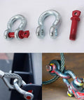 Three Eighths Inch Screw Pin Bow Shackle Heavy Duty D Ring Shackle With One Ton Working Load Limit For Camping Rigging Towing And Outdoor Gear With Secure Pin Clevis Shackle For Tough As Nails Jobs on steel wire rope