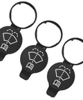 Windshield Washer Reservoir Cap For GMC Chevrolet Buick Cadillac Saab Durable PC Material OEM 12767700 13227300 No Hassle Install Wiper Fluid Bottle Cover Vehicle Replacement, set of three caps.