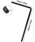 Eleven Piece Guitar Allen Wrench Set With Lengthened Ball End Wrenches For Truss Rod And Nut Locking Screws Includes 4mm And 5mm And Multiple Gauges