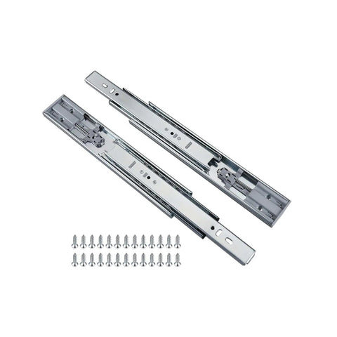 10 Inch Soft Close Drawer Slides 2 Pack Ball Bearing Full Extension 3 Fold Heavy Duty Side Mount Rails For Kitchen Cabinets