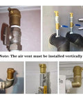 Installation of Brass Automatic Float Valve Kit With 3/4 NPT Air Bleeder Release Vent Valve Pipe Fitting Connector Adapter.