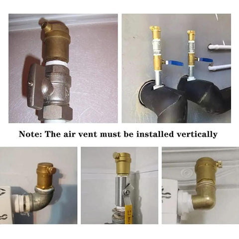 Installation of Brass Automatic Float Valve Kit With 3/4 NPT Air Bleeder Release Vent Valve Pipe Fitting Connector Adapter.