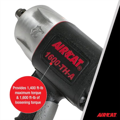 Pro Grade Pneumatic Impact Wrench 3/4 Inch Drive Delivers 1400 Ft Lb Torque And 1600 Ft Lb Loosening Kick For Badass Mechanics With Composite Housing And Smooth Grip For Quiet Shop Work And Rusty Hardware