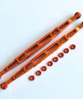 Orange Aluminum Rear Trailing Arms Lower Linkage For 1 To 7 Scale Unlimited Desert Racer UDR Replacement Part 8544 Durable Upgrade For Traxxas UDR Kit, with bushings