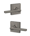 Latitude Door Lever With Collins Trim Hall And Closet Passage Lock Satin Nickel No Fuss Install Nonlocking Interior Door Handle