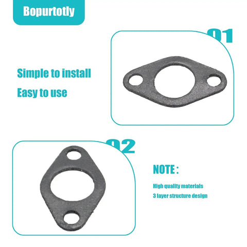 Beefy Duty Three Layer Exhaust Manifold Gasket Set For Briggs And Stratton Engines Fits 401000 403000 404000 405000 Series Models