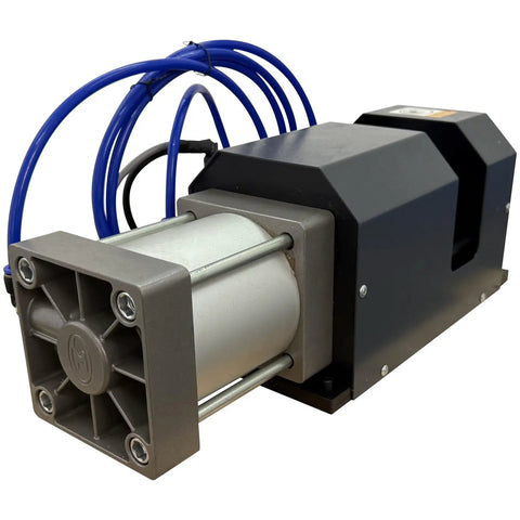 Techtongda Pneumatic Cable Cutter With Foot Pedal 110V Heavy Duty Hydraulic Wire Stripper for 100 Mm2 Hard and 240 Mm2 Soft Cables close-up of air power unit.