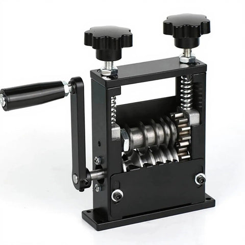 Heavy Duty Cable Wire Stripping Machine Compatible With Power Drill Or Hand Crank Compact Metal Construction for various wire sizes.
