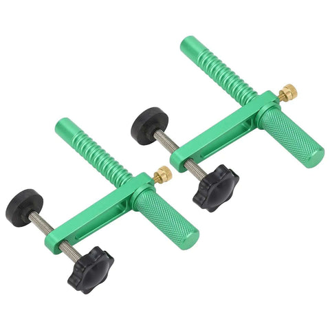Two Pack 19mm Bench Dog Clamps With Quick Release Fast Acting Hold Down For Woodworking All Metal Heavy Duty Clamp Set