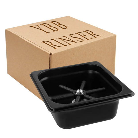 Bar Ready Cup Rinser For Coffee Shops And Home Bar Use Black Glass Pitcher Rinser That Cleans In 1-3 Seconds No Power Needed