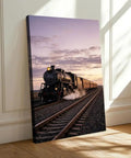 Steam Train Canvas Wall Art Retro Locomotive Poster For Living Room Or Bedroom Ready To Hang Framed Or Unframed Rustic Railway Decor