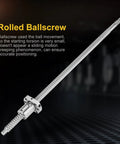 Anti Backlash 400mm Rolled Ballscrew Ballnut For Precision Linear Actuators High Efficiency Low Friction Screw Assembly For CNC Routers 3D Printers Robotics And Automation 12mm steel