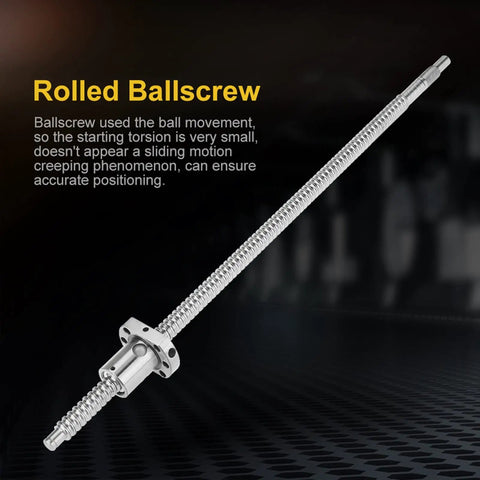 Anti Backlash 400mm Rolled Ballscrew Ballnut For Precision Linear Actuators High Efficiency Low Friction Screw Assembly For CNC Routers 3D Printers Robotics And Automation 12mm steel