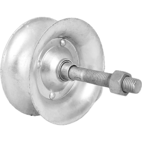 5 Inch Steel Sliding Track Rollers For One And Five Eighths Inch Gate Frame Galvanized Gate Roller 2 Pack Replacement Heavy Duty Hardware For Sliding Gates And Chain Link Fence Gates