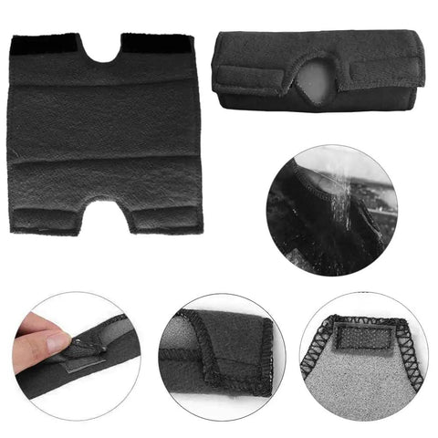 Universal Welding Helmet Rear Sweatband with Air Cushion Foam and Velcro Ring, showing detail views and full attachment setup.