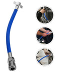 Heavy Duty Truck Trailer Air Line Hose Assembly With Quick Connect Brake Fittings Built In Leak Proof Protection Blue Zinc Alloy Pu Material For Simple Plug And Play Top Quality Installation Fits Most Semi Trucks And Trailers Safely, blue PU hose with zinc alloy quick-connect fittings