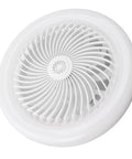 LED Ceiling Fan Light with Remote Control, 30W Silent Enclosed Fan for, featuring a sleek white ceiling fan design.