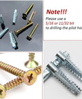 60 Pack Hollow Wall Anchors With Screws For Concrete And Drywall Heavy Duty Steel Expansion Bolts Zinc Plated on display.