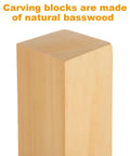 Unfinished Basswood Carving Blocks 10x3x3 Inches For Diy Woodworking And Home Crafts Ideal For School Projects Arts And Crafts And Christmas Decor Smooth Grain Durable Blocks For Easy Carving For Diyers