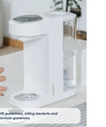 Zero Drama Instant Boiling Water Dispenser And Rapid Chill Formula Preparation Machine for fast baby bottle prepping, user filling bottle.
