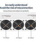 Heavy Duty Adjustable Switching Power Supply Delivering 4000 Watts With Cc Cv Control For Industrial Equipment And Battery Charging, showing three cooling fans.