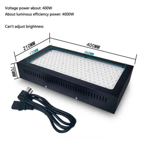 Premium Led Uv Curing Lamp With Switchable 365Nm 395Nm 405Nm Bands For Rapid Gel Nail Drying And 3D Resin Hardening. Black aluminum housing with power cord.
