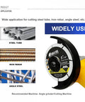 Diamond Cut Off Wheel For Metal Cutting Four And One Half Inch With Seven Eighths Inch Arbor One Point Four Millimeter Kerf