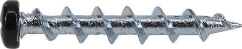 Self Drilling Drywall Anchors Set 75 Pack Holds Up To Fifty Pounds In Drywall And Two Hundred Pounds In Concrete One And A Half Inch Pan Head Black