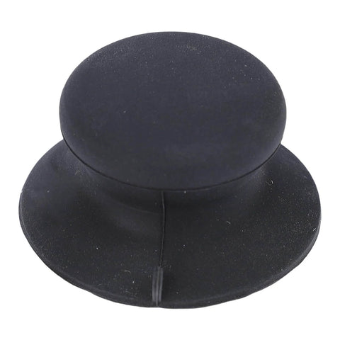 Universal Pot Lid Knob With Heat Resistant Silicone Suction Cup, Easy Grip handle, black, multipurpose vacuum seal, front view