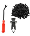 100 Pcs 8mm Car Bumper Retainer Clips With Fastener Removal Tool For ATV UTV Auto Body Rivets Replacement Lightweight Plastic Push Pins