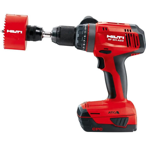 Half Inch Cordless Hammer Drill Driver Tool Body Only With Lithium Ion Power For Concrete, Wood, And Metal, side view