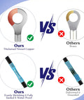 Comparison of waterproof marine grade heat shrink wire connector kit with tinned copper terminals 22 to 10 AWG and others