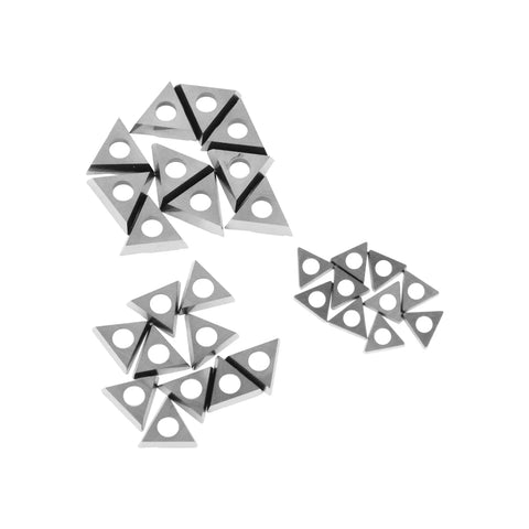 Pro Grade Boring Head Carbide Inserts TBCT060104 TBCT090204 TBCT110304 displayed in a grouped set against a white background