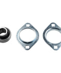 Three Quarter Inch Pressed Steel Flange Bearing Two Bolt Mounted SBPFL204-12 SBSFL204-12 components on white background